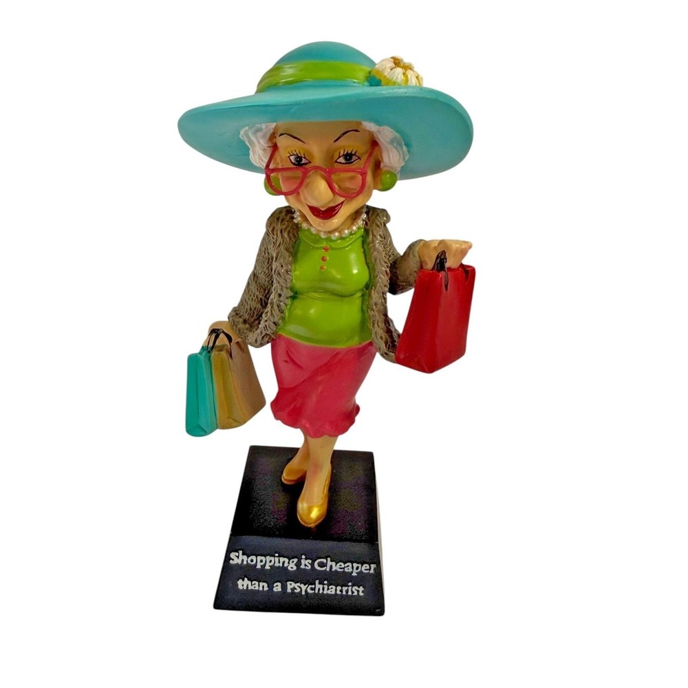 Westland Giftware Biddys Figurine 12963 Shopping Is Cheaper Lady Shopper 2011